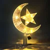 5cm Crystal Star Moon Warm Color (Button Battery)