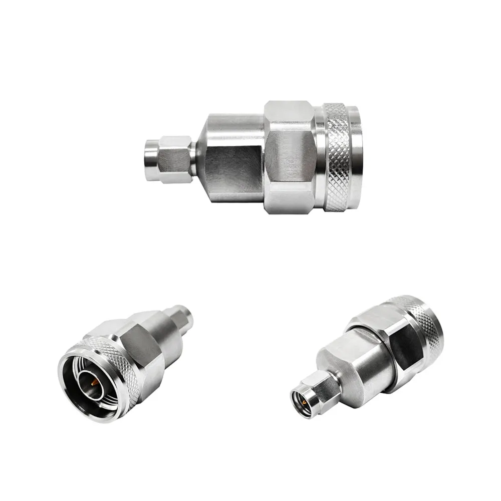 0-18G Rf Connector 3.5MM Male Plug to N Male Plug Converter Adapter Stainless Steel Adaptor