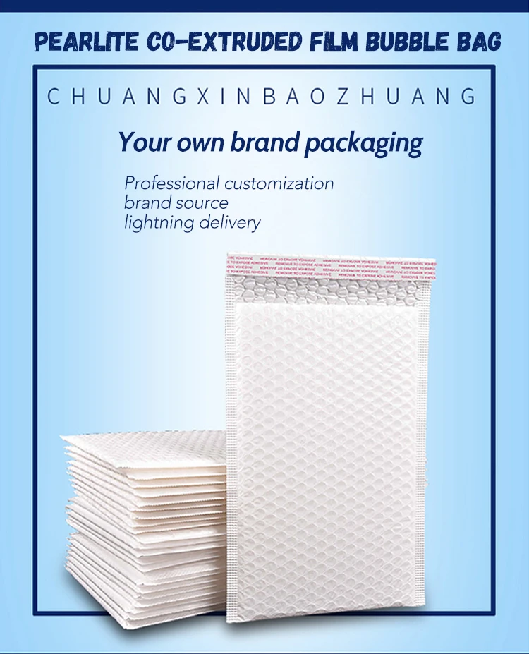 Zycx Sobres Acolchados Custom Printed Black Bubble Mailer Bags For Express Delivery Package