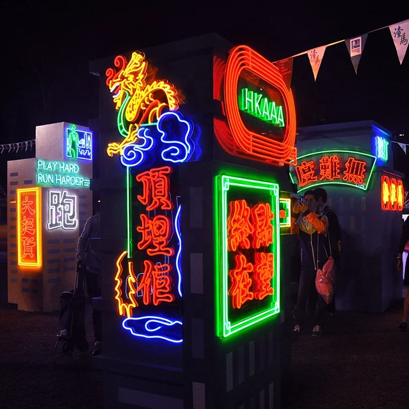 segni personalizzati all'aperto per Natale LED modellazione luci neon