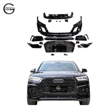 Genuine Body Kits for 2017-2019 Audi Q5 Upgrade to RSQ5 SQ5 Star Shine Front Rear Car Bumpers Rear Lip Exhaust Pipe Grille