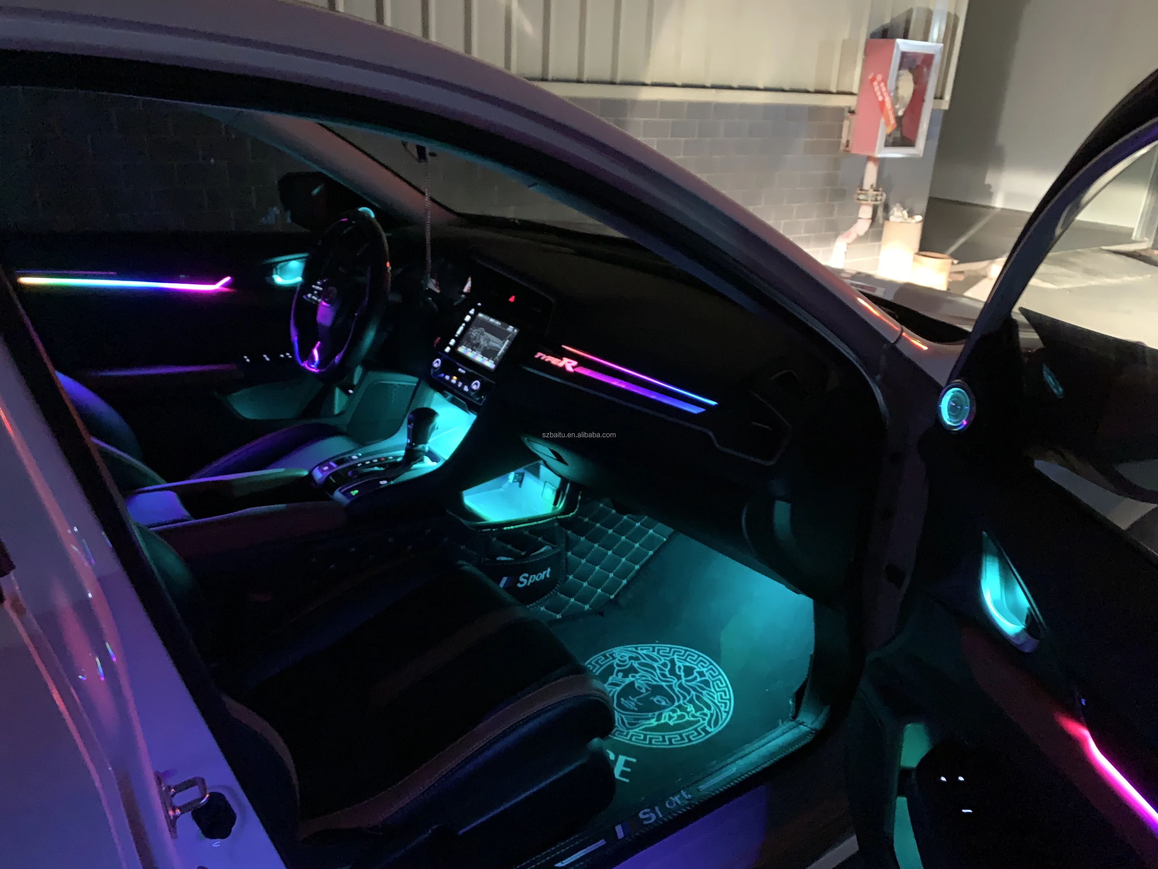 GZYF Auto Innenraum Atmosphäre Ambiente Licht Kompatibel mit Honda Civic  2016-2021, Hellblau : : Auto & Motorrad