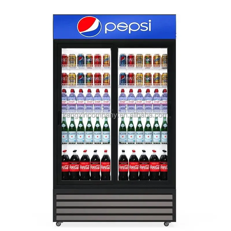 ペプシガラスドアコーラショーケース冷蔵庫グリーンエナジー