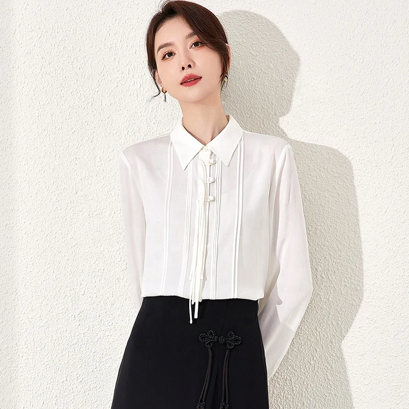 Office Blouses Ladies Korean Fashion Formal Blouse Design Elegant Working  Blouse for Office Ladies