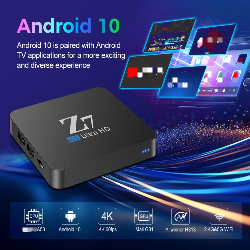 Z7 OEM Smart TV BOX - Android 10.0, 4K, 2.4&5G Wifi