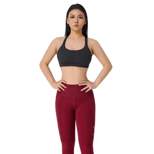 Low Price Sportswear Seamless Sexy Fitness Yoga Wear Halter Bra Top and Yoga Pant Set  High-quality Seamless Women's Sportswear