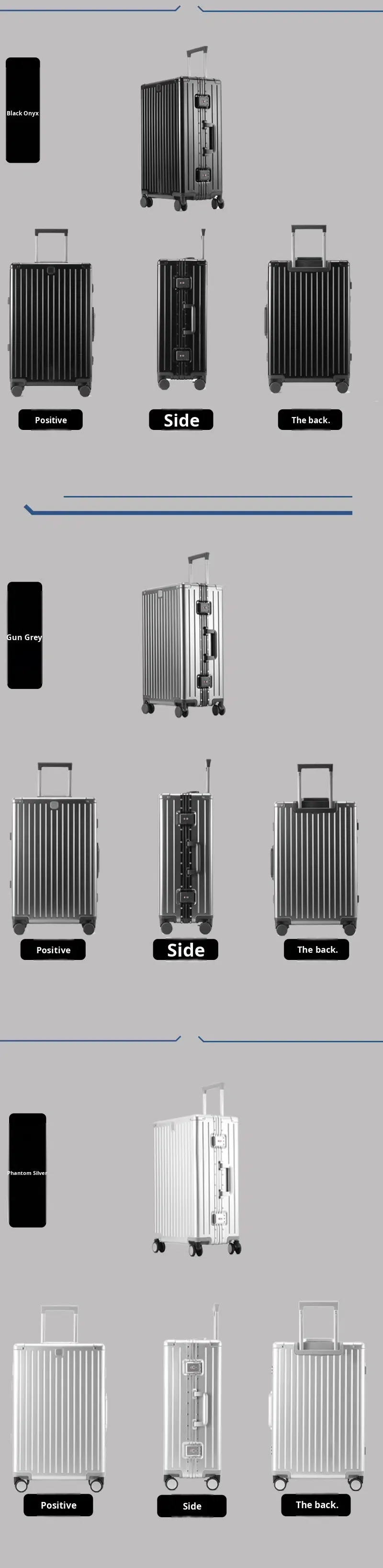 High-End Carry-On Case New Design Full Aluminum Suitcase with Brake Spinner Wheels Anti-Theft Modern Style Luggage 20 Inch supplier