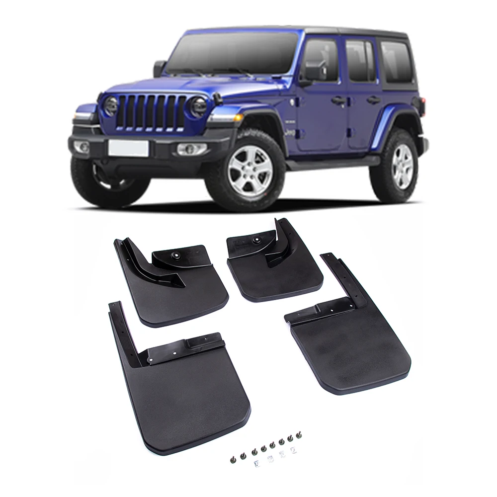 Car Mud Flaps Fender Mudguards For Jeep Wrangler  Soft Rubber  Material Non-destructive Installation - Buy Car Fender Cover,Mudguard For Jeep  Wrangler,Mud Flaps Product on 