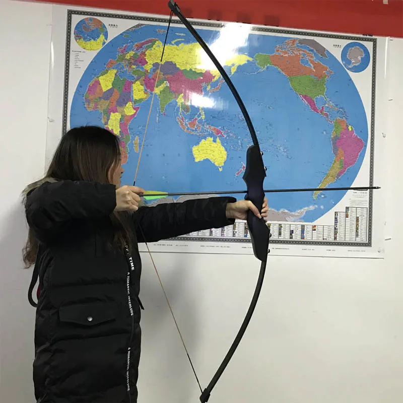 40lb Takedown Recurve Bow - 51" Ambidextrous Hunting/Target Bow, Carbon Fiber Limbs, Mongolian Style