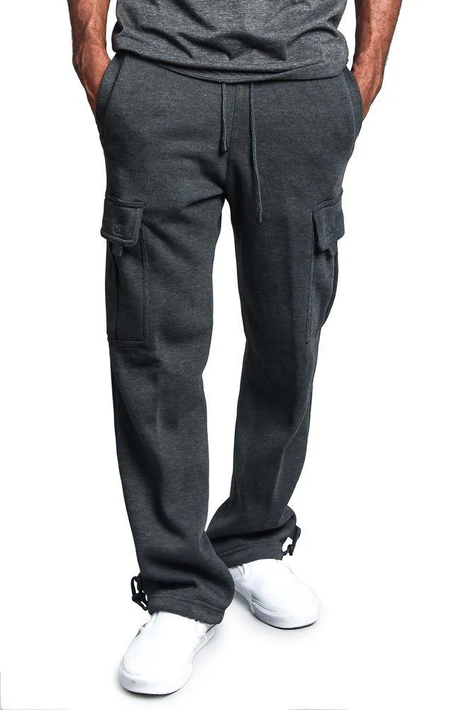 Custom Logo Designer Solid Fleece Heavyweight Plain Trousers Man Cotton ...