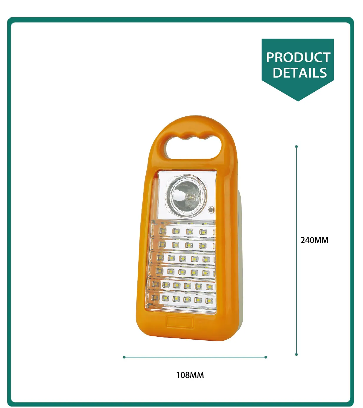 AT-400B Rechargeable LED Emergency Light 36+4 LED Most Popular Big Battery Long Working Time Emergency Lamp