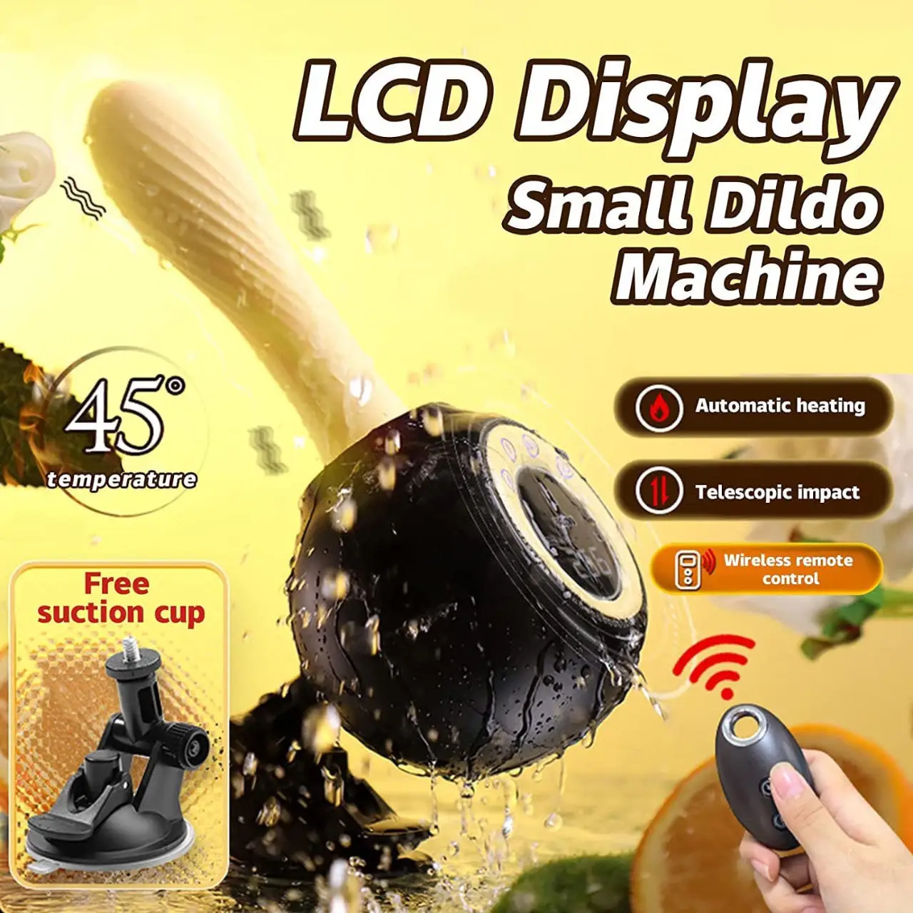Small Sex Machine Smart Display Detachable Female Remote Control Dildo Masturbator Thermostatic Vibrator Intense Massage Thrill