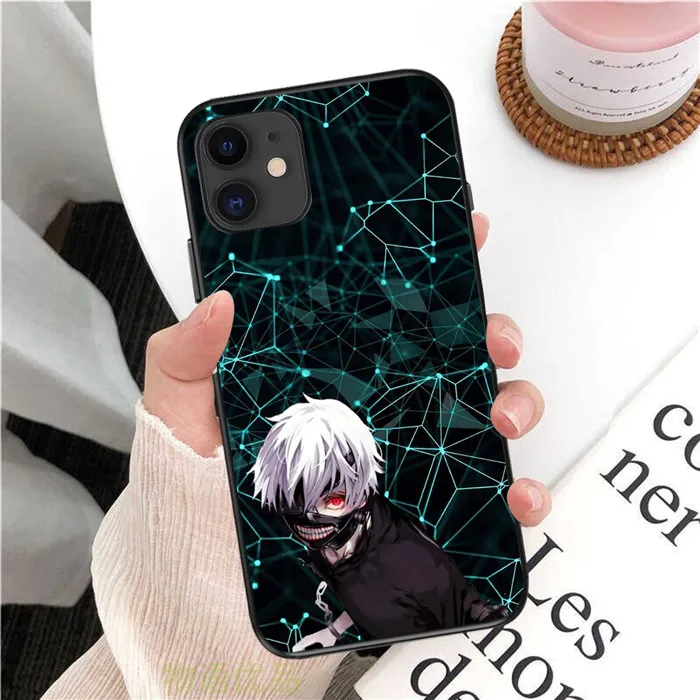 Desenho do Kaneki de Tokyo Ghoul feito no celular