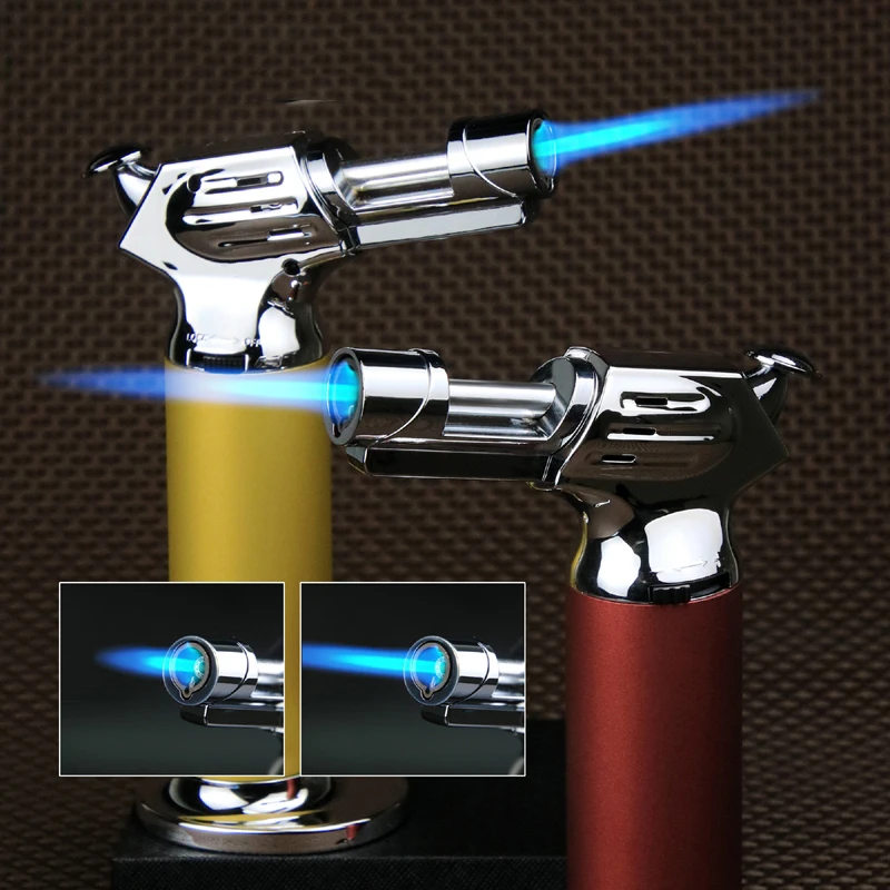 Flame Lighter Adjustable Culinary Chef Refillable BBQ Butane Kitchen Cooking Torch Lighter
