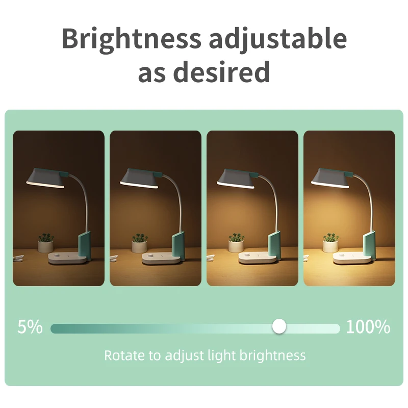 Reading Light Desk Reading Lamp Rechargeable Led for Home Student Table Lamp