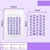 PURPLE 40pcs star heart