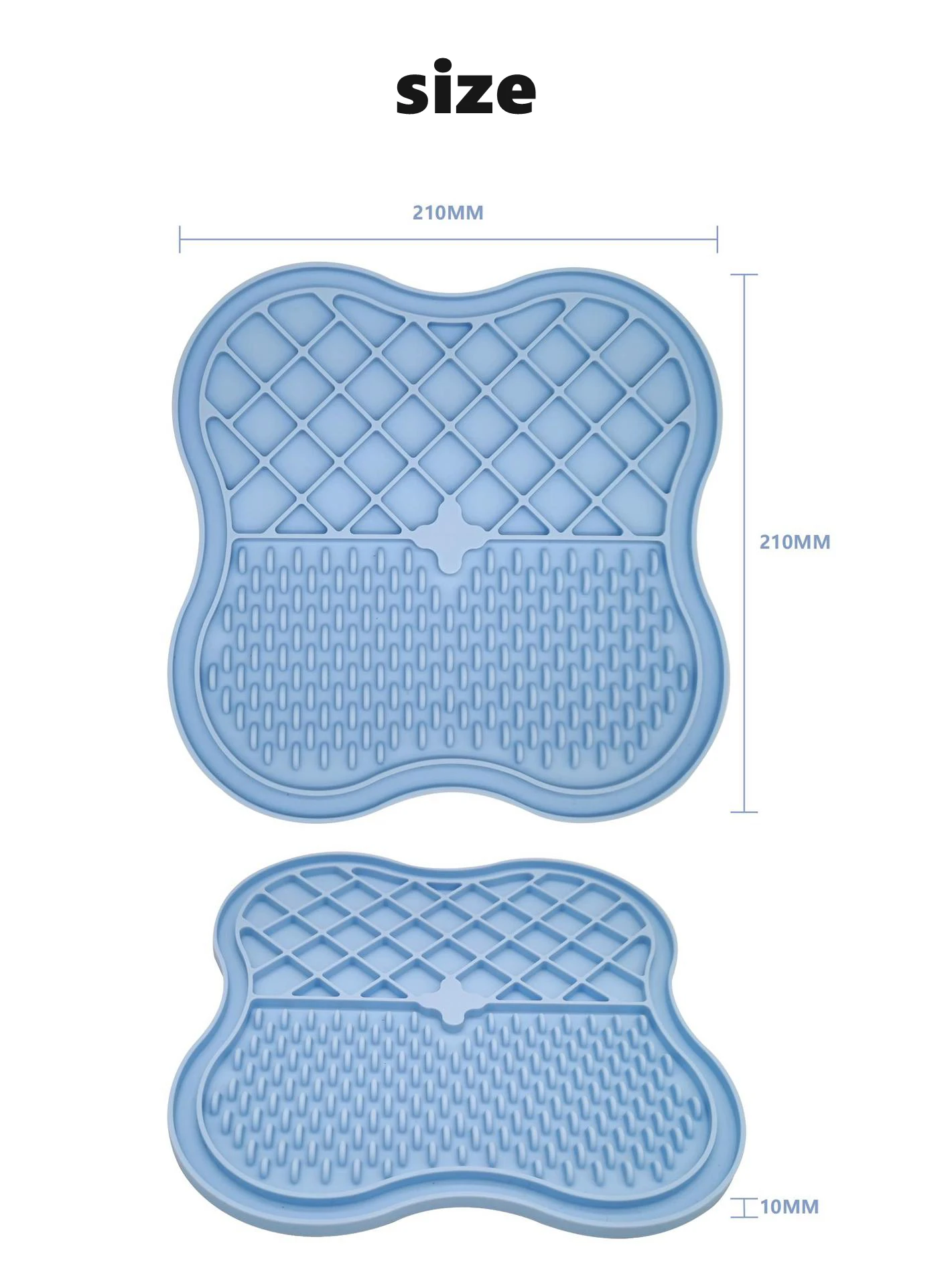 Wholesale Silicone Supplies Anxiety Relief Customized Slow Feeder Dog Cat Licking Mat Silicone Dog Lick Mats Pet Lick Pad