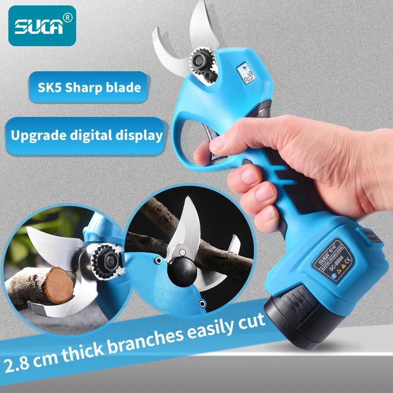 Battery Pruning Shears Powerful  Operated Shears Tree Branches Powered Cutter