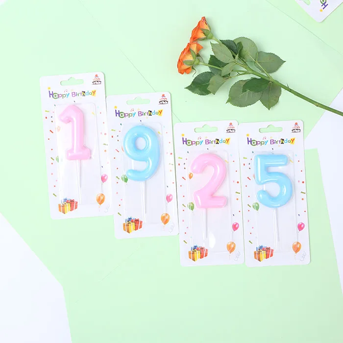 2023 Hot Sale Birthday Party Decorations Number Candles Ice Theme