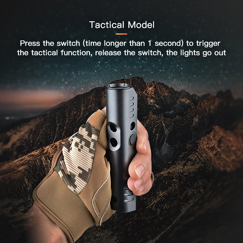 High Power 1100 Lumens Rechargeable Flashlight Tactical with Magnetic  Charging White LED and Green Laser Combo