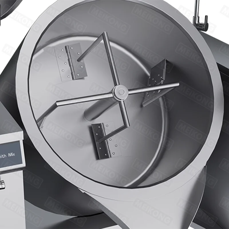 300L Commercial Induction Tilting Cooking Pot with Scraper Energy-saving Jacketed Mixer for Sauce Soup & Industrial Kitchens