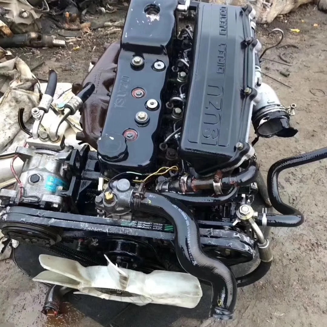 4JB1 2.8T 4WD 2WD Used Original Engine with 4x2 Manual Transmission for Isuzu Pickup