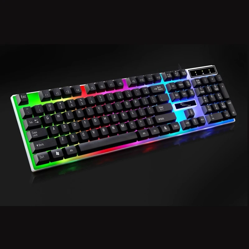 Teclado Gamer ZGB G21 104 Teclas LED Rainbow Sensação Mecânica
