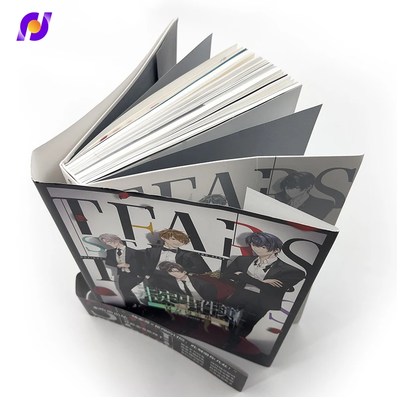 High Quality Customize Brochure Picture Instruction All Kinds of Hardcover Bind Manga Book Offest Printing With Belly Band