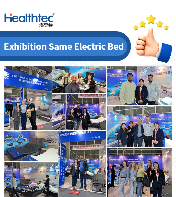 Latest Modern Design Multifunctional Beds King Size Backrest Electric Massages Smart Adjustable Bed