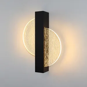 JACKSUN Creative Bedside Wall Lamp LED Wall Light for Bedroom Modern Minimalist Warm Living Room Accent Wall Light