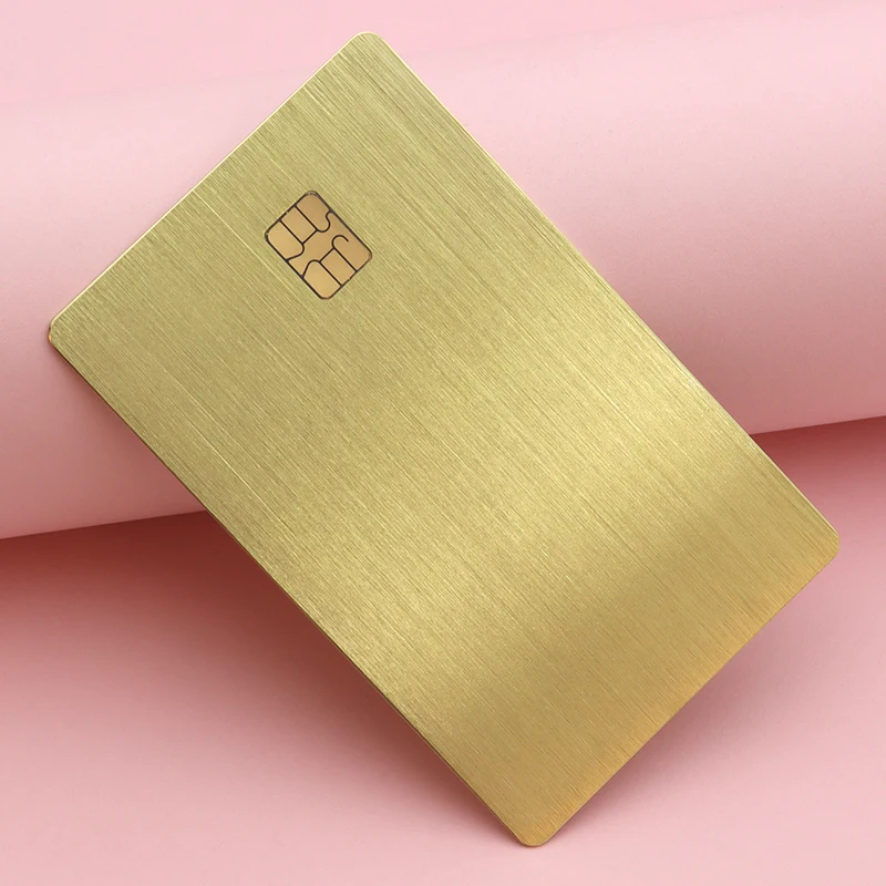 Custom Print Metal Bank Visa Debit Credit Card with Chip Slot