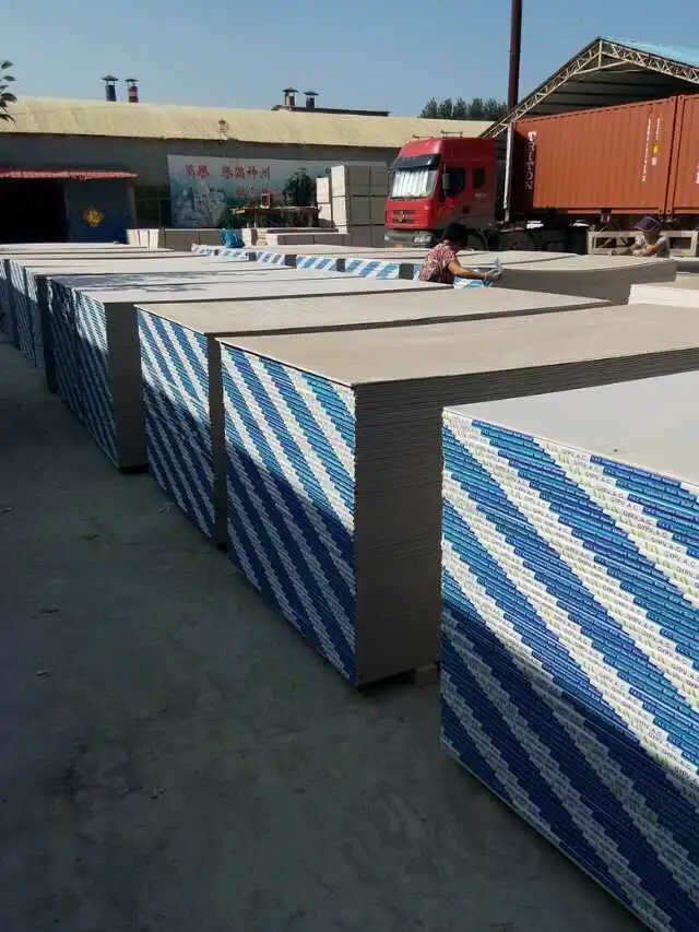 Factory Price Gypsum Ceiling Board Drywall 8 X 4 9mm Moisture Resistant Plasterboard