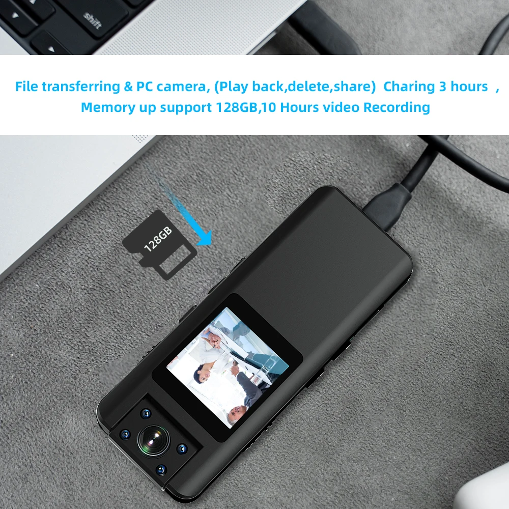 A22 Sports Camera LCD Screen HD 1080P 4pcs IR Night Vision Light 2200mAh Long Battery Life Motion Detection Dashcam Car DV