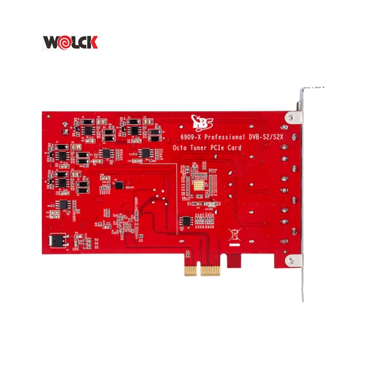 Placa PCIe Sintonizadora TBS 6909X 6209SE V2 DVB-S2/S2X com 8