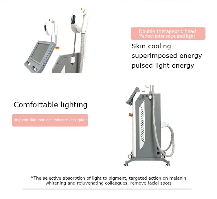 Professional DPL & IPL Photon E-Light Beauty Device NdYag Laser for Skin Rejuvenation & Hair Removal