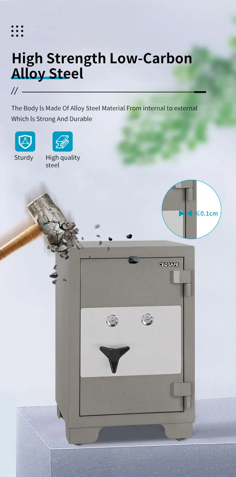 CEQSAFE Wholesale Security Safe Cabinet Fireproof Digital Password Safe Deposit Box details