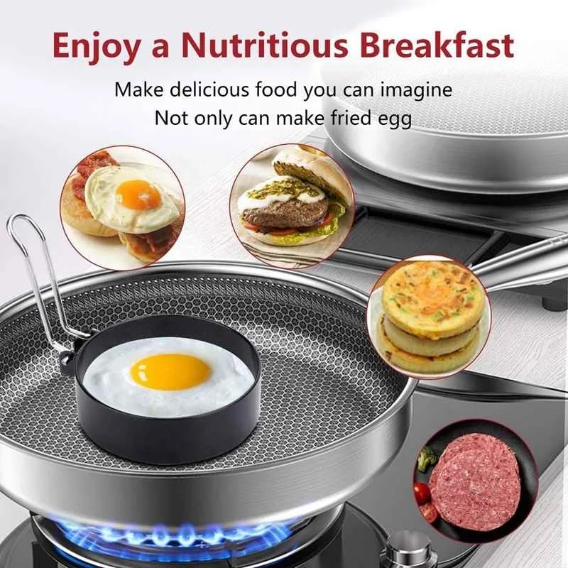 Breakfast Omelette Mold Silicone Egg Pancake Ring Shaper Cooking Tool DIY  Kitchen Accessories Gadget Egg Fired Mould (Owl)