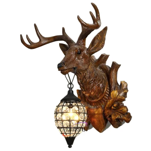 Рождественское настенное украшение, винтажные настенные конусы, лампа, внутреннее освещение