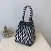 Clapbag ligne diamant noir et blanc