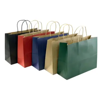 BNPackaging Paper bag Customized logo kraft paper bag handle paper bag recyclable use