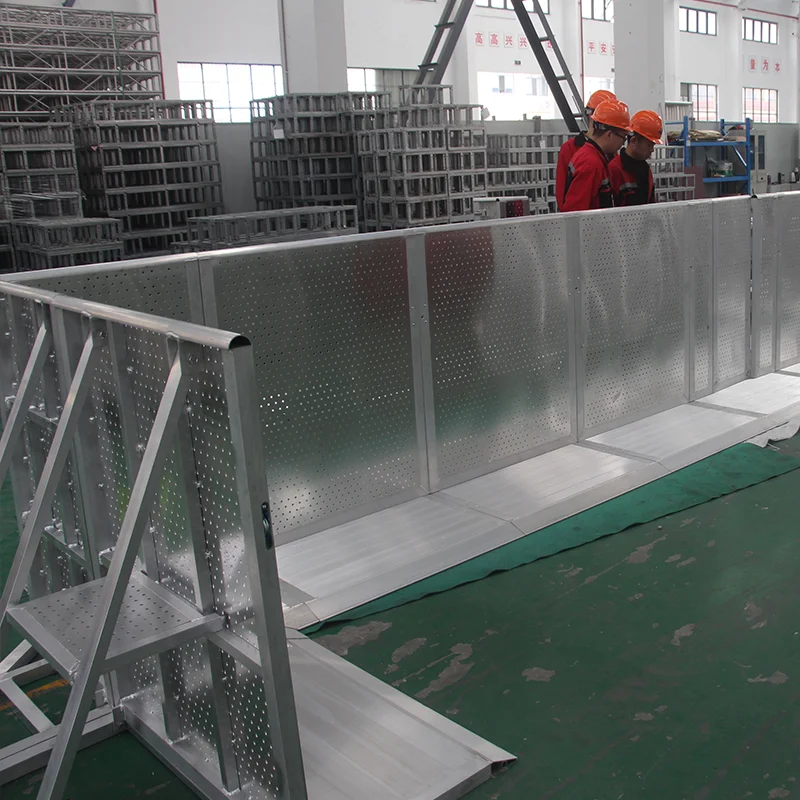 Portable Heavy-Duty Aluminum Crowd Control Barrier Outdoor Event ...