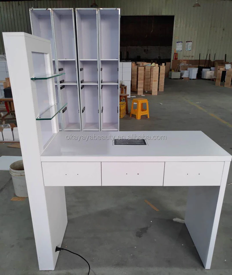 Nail Salon Furniture Beauty Manicure Tables Led Nail Table Nail