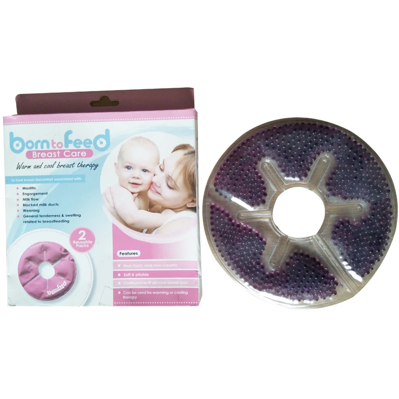 2pcs/box Hot Or Cold Breast Therapy Pads, Breast Therapy Gel Bead Ice Pack