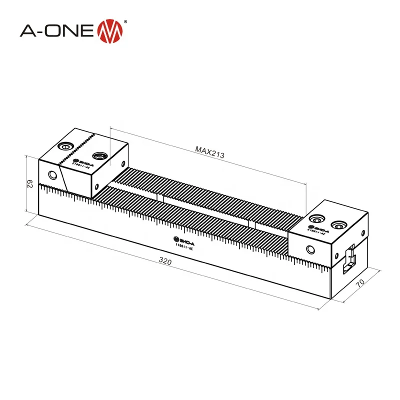 Geraradi Milling Machine zero Point Clamp Cnc Side Clamp Block