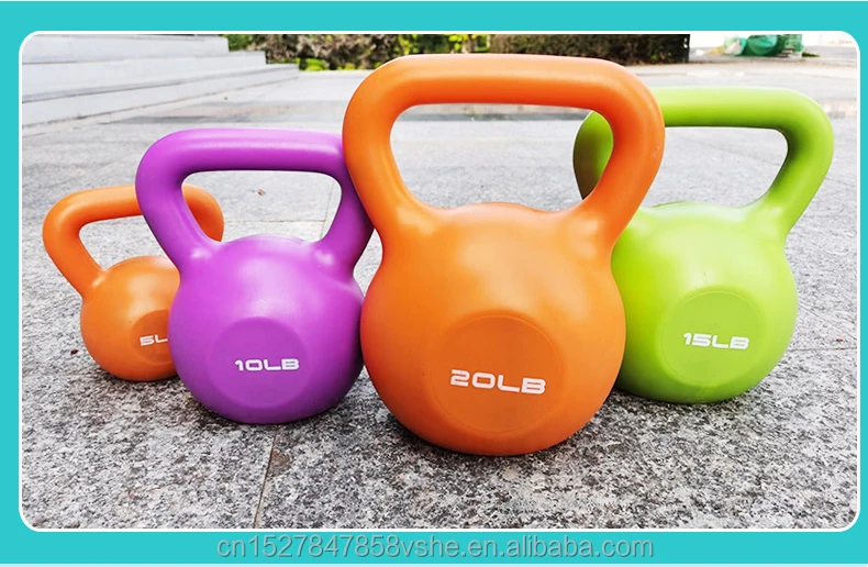 New Type Wholesale Plastic Kettlebell Weightlifting Painted Cast Iron