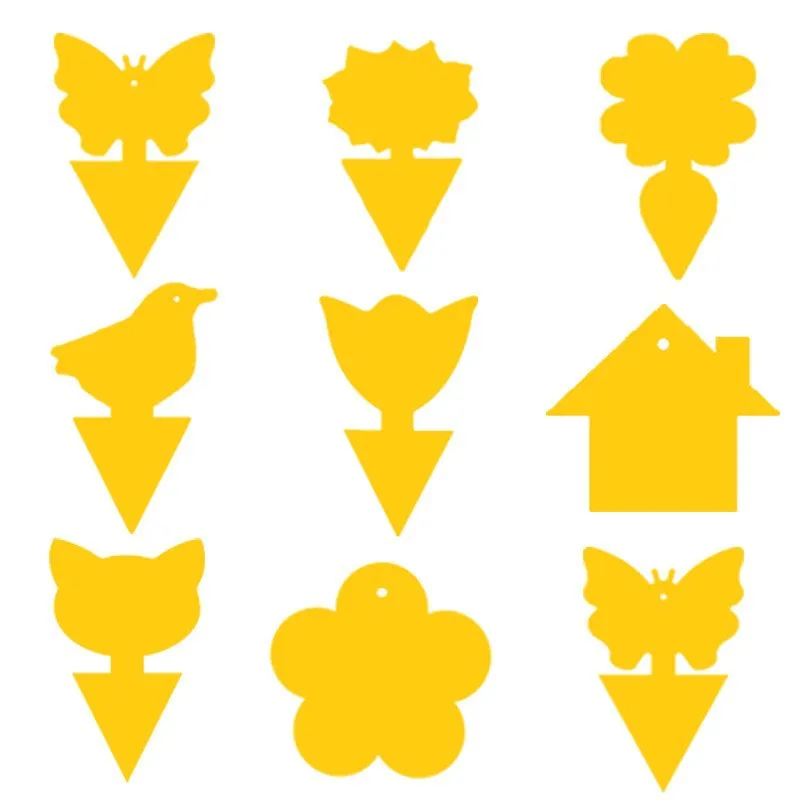 Double Side Sticky Traps Non Toxic Yellow Plant Sticky Traps Fungus Gnat Traps for House Indoor Plants