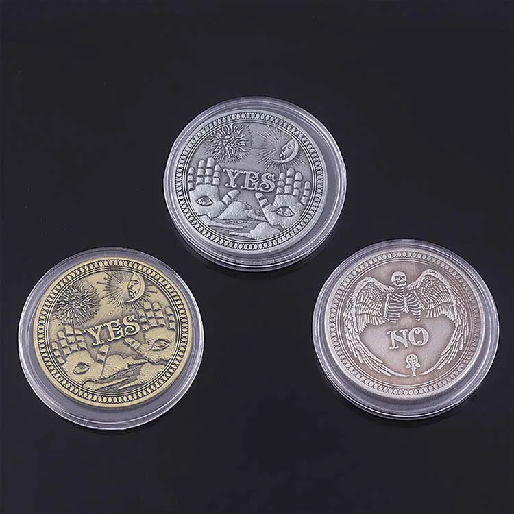 Metal Craft Commemorative Coin Yes or No Souvenir Collectible Challenge Coins