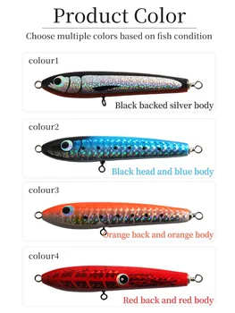 New Wooden Floating Pencil Lure, 16cm 45g Wood Saltwater Fishing Bait, Deep Sea Tuna & GT Trevally Lure – Pencil – view 4