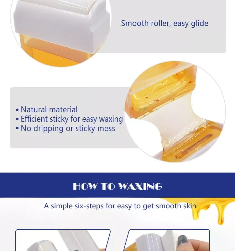 100ml Honey Wax Roll On Wax Cartridge 16 Flavor Painless Hair Remover