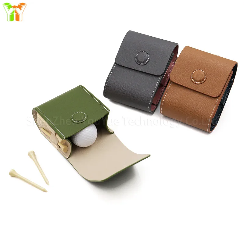 High Quality Golf Rangefinder Case Pu Leather Golf Ball Pouch Durable